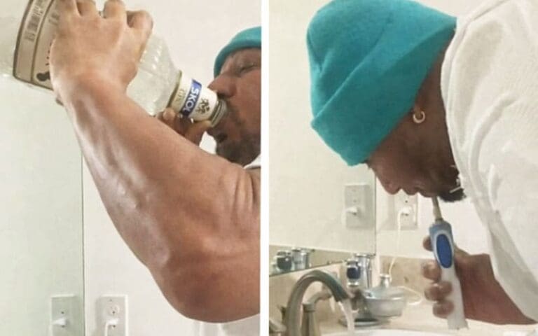 Big Vito Washes His Mouth With Gin After Traumatic Encounter With Mickie Knuckles