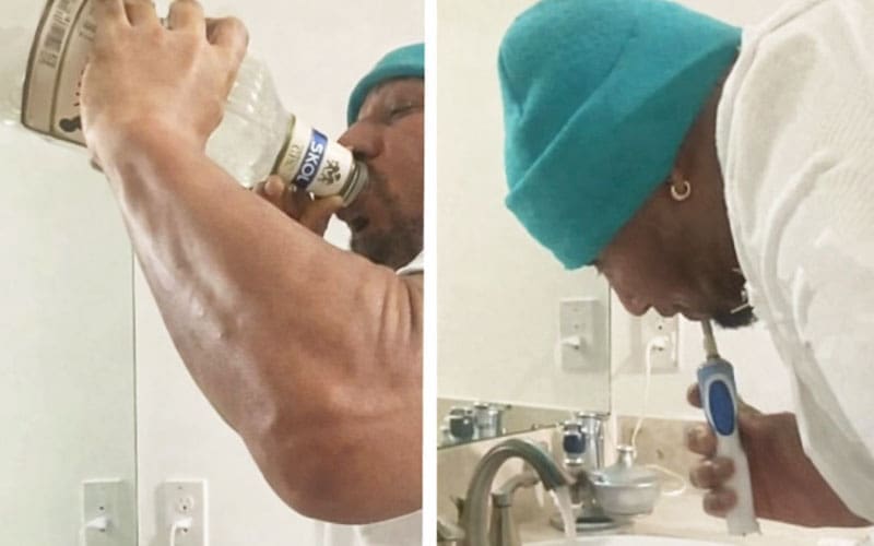 Big Vito Washes His Mouth With Gin After Traumatic Encounter With Mickie Knuckles