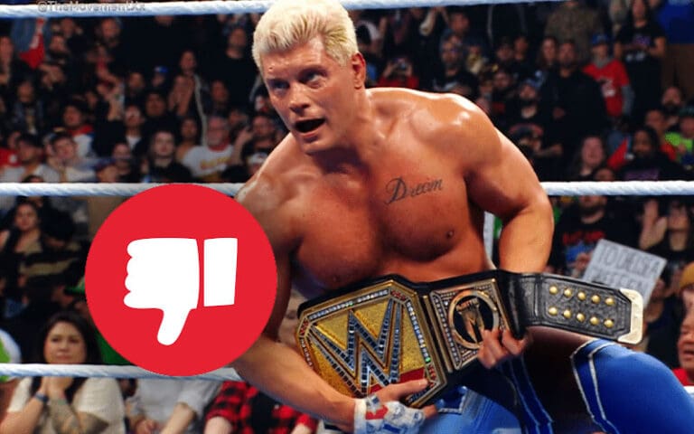 Cody Rhodes’ SmackDown Title Win Becomes WWE’s Most Disliked YouTube Video of 2026