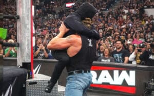 Identity of Masked Man Tossed Into Steel Steps by Brock Lesnar on WWE RAW Identity of Masked Man Tossed Into Steel Steps by Brock Lesnar on WWE RAW