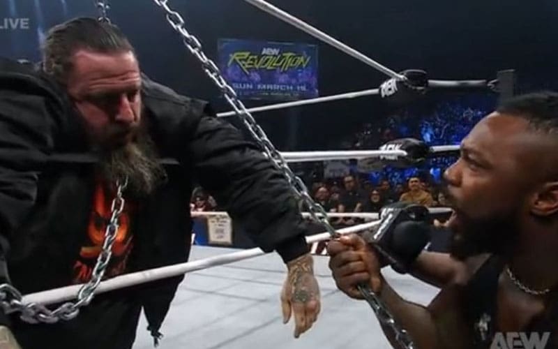 Swerve Strickland Chokes Brody King With Steel Chain In Brutal AEW Dynamite Attack