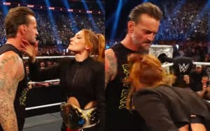 Becky Lynch Reveals CM Punk Slap Segment Was Improvised Becky Lynch Reveals CM Punk Slap Segment Was Improvised