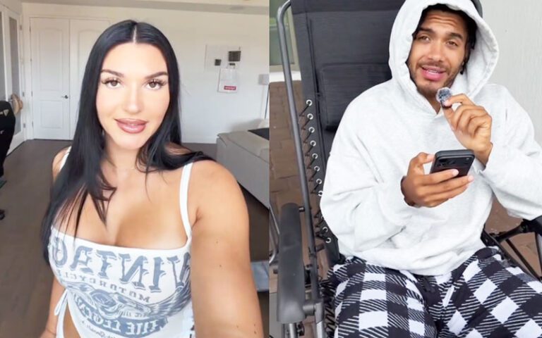 Ex-WWE Star Jazmyn Nyx Lets Boyfriend Go Through Her DMs and React to Flirty Messages