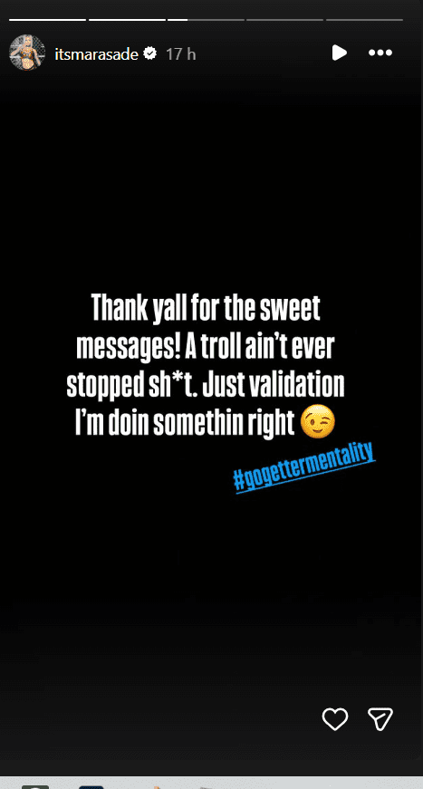 Mara Sade Exposes Racist and Abusive DM Targeting Her Career
