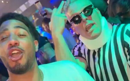 Pat McAfee Parties With Tyrese Haliburton At 50 Cent Concert After WrestleMania 42 Beating