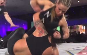 Shayna Baszler Busted Open In Bloody Fight With Nattie Neidhart At Bloodsport XV