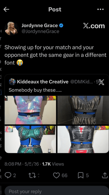 Gear Designer Accuses Jordynne Grace of Hurting His Livelihood With Irresponsible Tweet