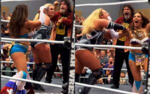 Mickie James Introduces Mrs. Socko in Wild Indie Moment With Mick Foley