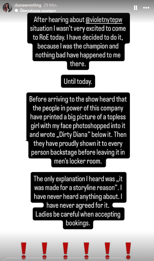 Diana Strong Puts Rings of Europe on Blast After Allegedly Photoshopping Topless Image of Her Backstage