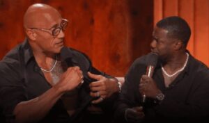 The Rock Gets Wild at Kevin Hart Roast With NSFW Jokes About Their Friendship