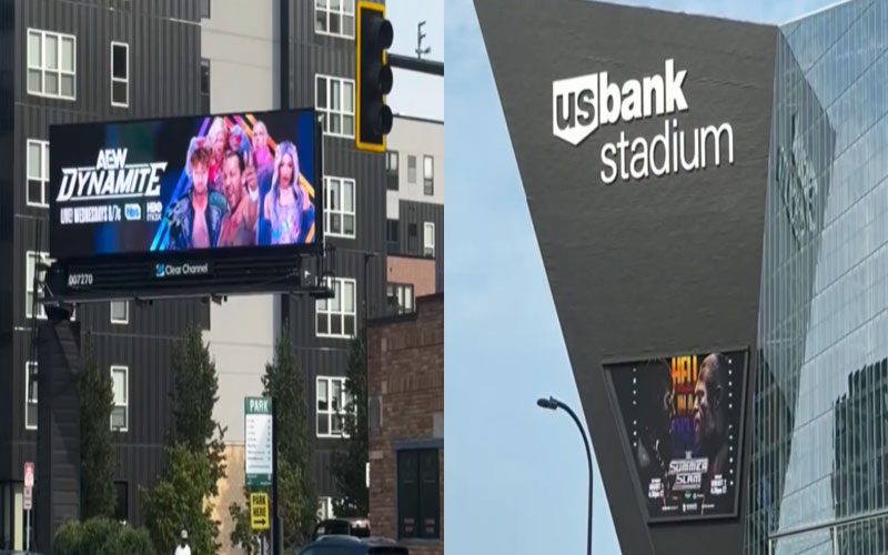 AEW Running Ads Directly Across From SummerSlam Venue