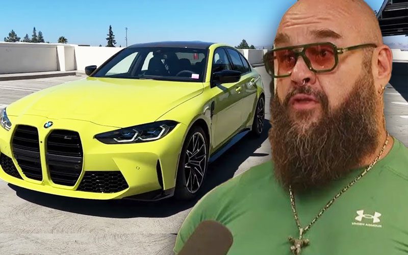 Braun Strowman Flexes New São Paulo Yellow BMW X3M Competition