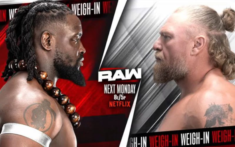 Brock Lesnar & Oba Femi Weigh-In Announced For SummerSlam Go-Home WWE RAW