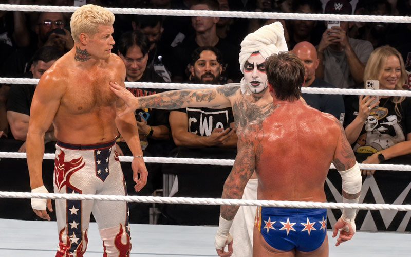 Danhausen Runs Out in a Towel to Stop CM Punk and Cody Rhodes From Fighting