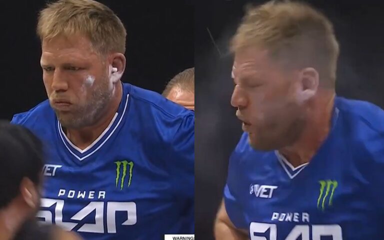 Jack Swagger Knocked Out in Power Slap Showdown By Ex-TNA Star Mahabali Shera