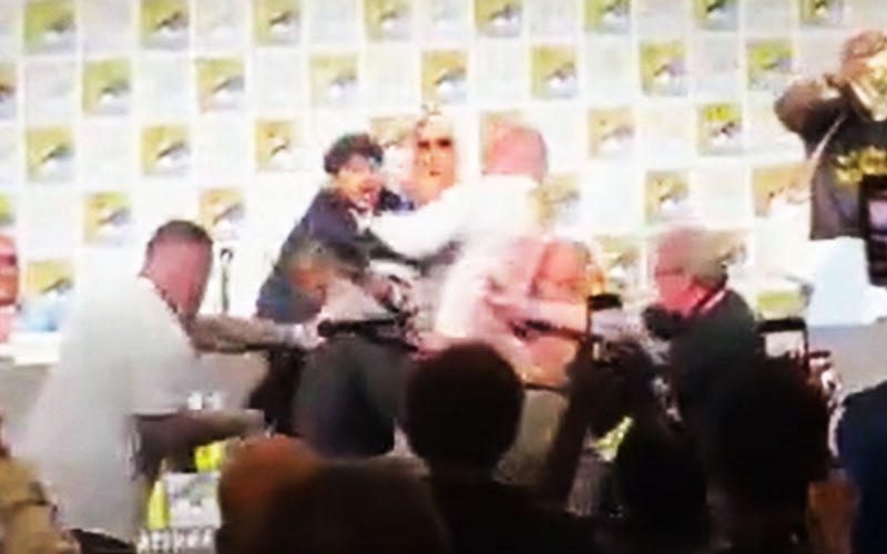 Kyle Fletcher and Bandido Throw Hands During AEW Comic-Con Panel