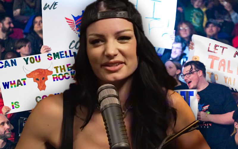 Paige Jokes WWE Won’t Confiscate Her Fans’ Signs Anymore After SmackDown Appearance