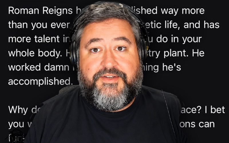 Conrad Thompson Exposes Hate Mail After Roman Reigns Comments