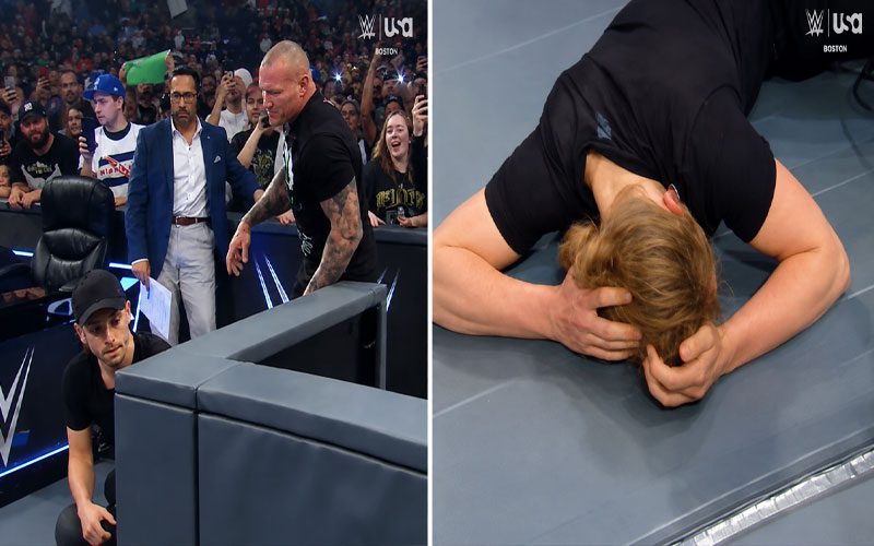 Identity of Ring Crew Member Randy Orton Shoved on WWE SmackDown