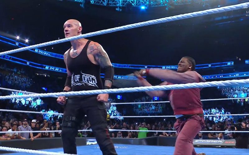 Lil Yachty Cracks Baron Corbin With Kendo Stick After WWE United States Title Match on SmackDown