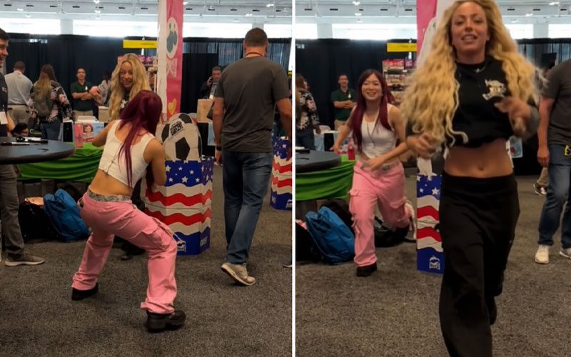 Liv Morgan Screams for Security as IYO SKY Chases Her Through Meet-and-Greet