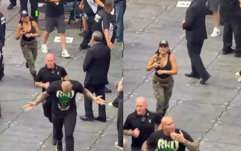 Randy Orton’s Wife Kim Spotted Chasing Him Through Crowd During SummerSlam Return