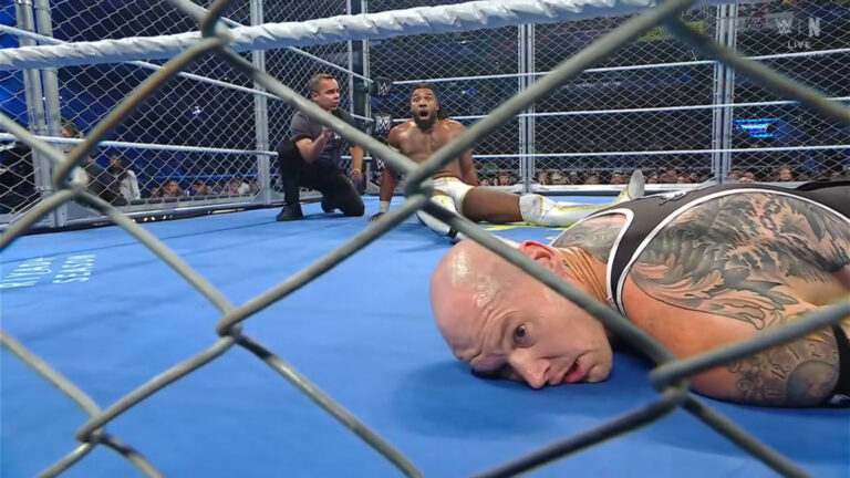 Baron Corbin Gets Screwed at the Cage Door on 9/25 WWE SmackDown