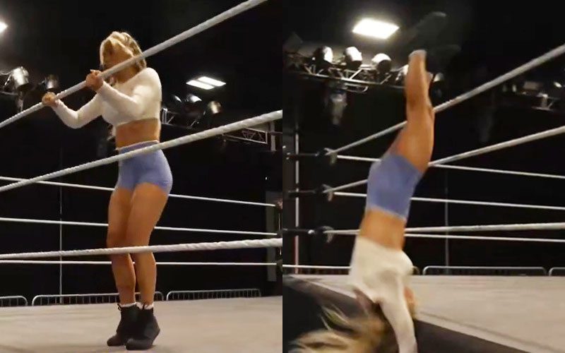 Tiffany Stratton Nearly Breaks Her Neck During WWE Performance Center Session